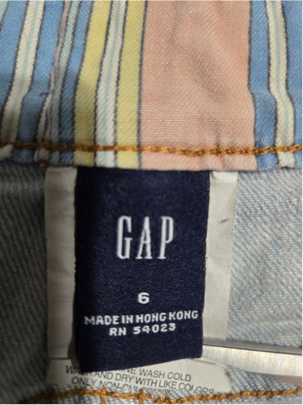 Women's GAP Light Wash Denim Wide Leg Capris Size 6 - Picture 11 of 13